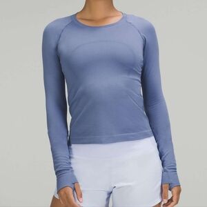 LULULEMON Swiftly Tech Long Sleeve Shirt 2.0 *Race Length Water Drop Size 6